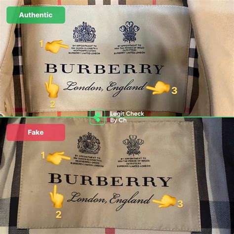 how to spot a burberry fake|genuine burberry label.